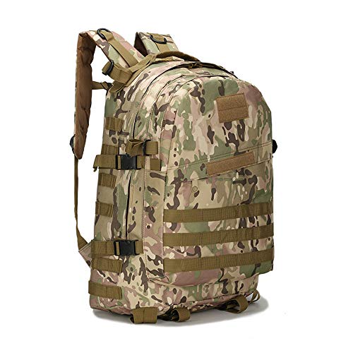 wfive Taktischer Outdoor-Rucksack, Militärrucksack, Kampfrucksack, Trekking-Rucksack für Wandern, Camping, Trekking, Jagd (Camouflage) von wfive