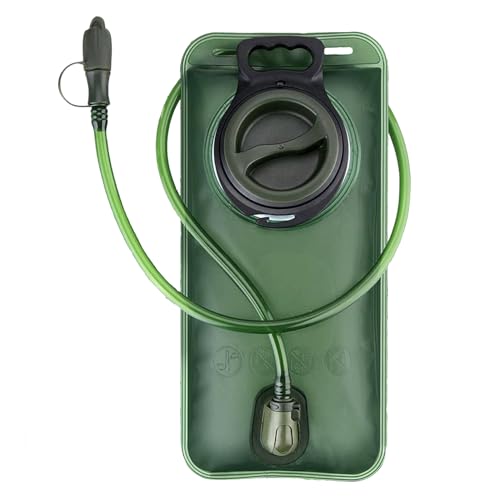 willceal Auslaufsichere Trinkblase, 1,5/2 Liter, BPA-freie Wasseraufbewahrungstasche, Trinkrucksack-Ersatz, Sport-Reise-Reservoir, geeignet für Outdoor-Wandern, Laufen, Radfahren (Grün, 1,5 l) von willceal