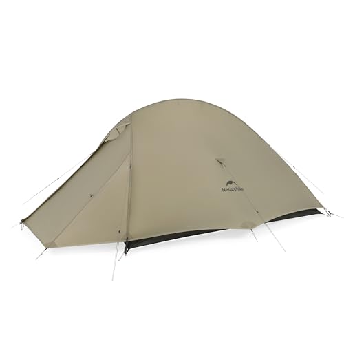 Naturehike Cloud Up Pro Zelt, 2024 Upgrade, ultraleichte Zelte, 1,36 kg, Doppelzelt für 2 Personen, für Radfahren, Camping, Rucksackreisen, Wandern, selbststehend, Bau, einfacher Aufbau (Khaki) von windhike