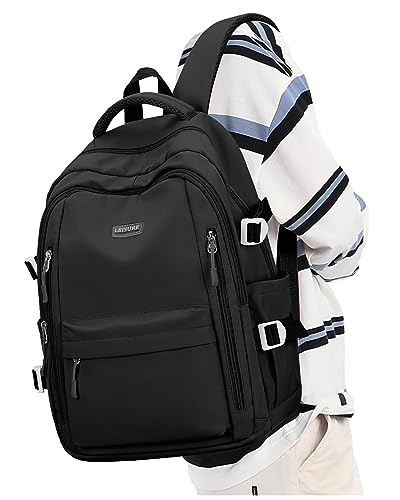 Schulrucksack Mädchen, Lässig Rucksack Damen Klein Modern Elegant Travelite Leichter Laptop Daypack Rucksack 14 Zoll Jungen Teenager Wasserdicht, Aesthetic School Stuff Bag, Schwarz Schulrucksack Mädchen, Lässig Rucksack Damen Klein Modern Elegant Travelite Leichter Laptop Daypack Rucksack 14 Zoll Jungen Teenager Wasserdicht, Aesthetic School Stuff Bag, Schwarz von winspansy