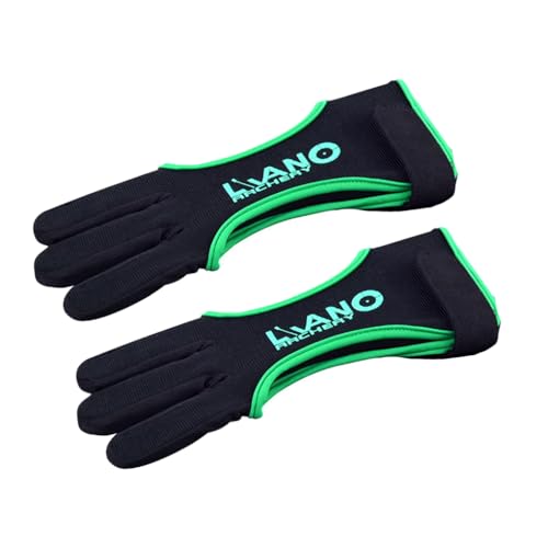 wisoolkic Bogenschießen Fingerschutz Professioneller Verstellbarer dekorativer nützlicher DREI Finger Handschuh Praktische praktische Schießhandschuhe, Grün, M wisoolkic Bogenschießen Fingerschutz Professioneller Verstellbarer dekorativer nützlicher DREI Finger Handschuh Praktische praktische Schießhandschuhe, Grün, M von wisoolkic
