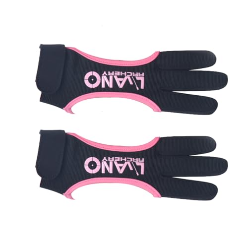 wisoolkic Bogenschießen Fingerschutz Professioneller Verstellbarer dekorativer nützlicher DREI Finger Handschuh Praktische praktische Schießhandschuhe, Rosa, L wisoolkic Bogenschießen Fingerschutz Professioneller Verstellbarer dekorativer nützlicher DREI Finger Handschuh Praktische praktische Schießhandschuhe, Rosa, L von wisoolkic