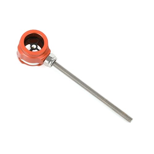 wolfman Bogenschießen Recurvebogen Visier Single-Pin-Visier 0,019" faseroptische 1-Pin-Aluminium-Visier für Jagd Bogen Anblick Zubehör (Orange) von wolfman