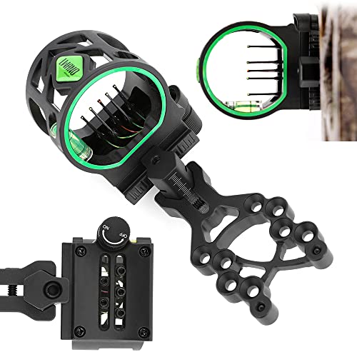 wolfman Compoundbogenvisier 5-pin 0,019" Faseroptik Mikroeinstellung Bogenvisier Jagdvisier für Bogenschießen Compoundbogen Zubehör für rechte und Linke Hand wolfman Compoundbogenvisier 5-pin 0,019" Faseroptik Mikroeinstellung Bogenvisier Jagdvisier für Bogenschießen Compoundbogen Zubehör für rechte und Linke Hand von wolfman