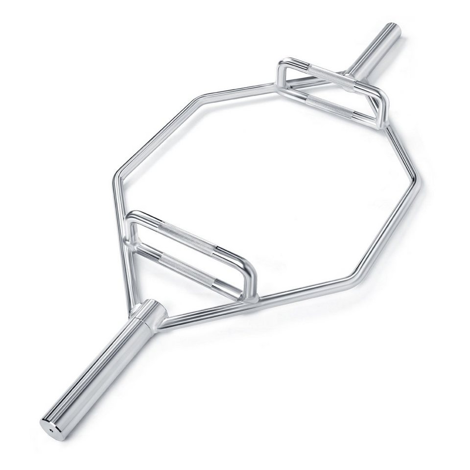 wuuhoo Langhantelstange Hexagon Hantelstange Armin 50mm Stahl verchromt, 142 cm, bis 150kg I Hantelstange mit 142cm und 23kg Eigengewicht wuuhoo Langhantelstange Hexagon Hantelstange Armin 50mm Stahl verchromt, 142 cm, bis 150kg I Hantelstange mit 142cm und 23kg Eigengewicht von wuuhoo