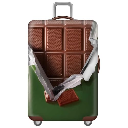 wxlmom Kofferschutzhülle M Schokolade Waschbar,Suitcase Cover Für Kinder Und Erwachsene,Elastischer Spandex-Koffer-Protector,Koffer-Abdeckungen von wxlmom