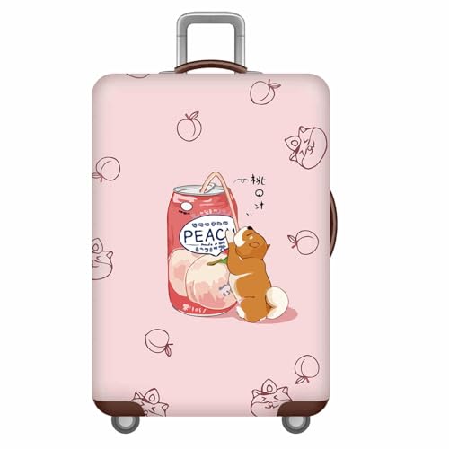 wxlmom Kofferschutzhülle XL Rosa Pfirsich Waschbar,Suitcase Cover Für Kinder Und Erwachsene,Elastischer Spandex-Koffer-Protector,Koffer-Abdeckungen von wxlmom