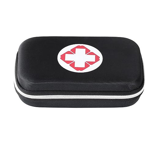 xbiez Kleine Erste-Hilfe-Tasche, tragbar, Traumatasche, Reisen, für Auto, Zuhause, Camping und Wandern, Schwarz von xbiez