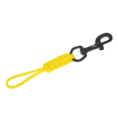 xbiez Sicherheitsseil-Haken-Clip mit geflochtenem Seil, Umhängeband, Marinetauglicher Stahl, für Tauchen, Swival-Schrauben, Haken von xbiez