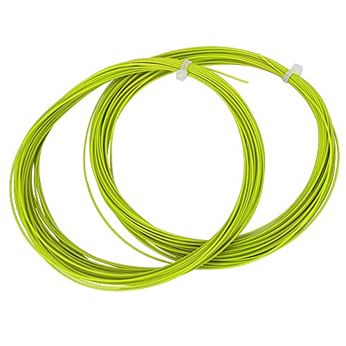xctopest Badminton-Saite, hochflexible Trainingsschlägerleinen, 10 m, 2 Stk (Fluorescent Green) von xctopest
