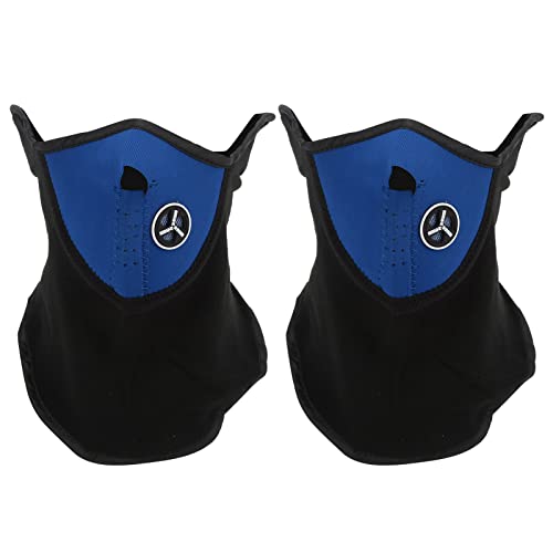 xctopest Halbgesichtsmaske, Fahrradmaske, Polyester, Winddicht, hält warm, leicht zu atmen, Unisex, praktisch, sicher, Gefriermaske für Motorräder (Blue) von xctopest