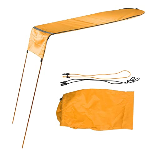 xctopest Kajak-Schattendach, tragbares, faltbares Bootsmarkisen-Set, Sonnenschutz, ideal für Wasserfahrzeuge (Orange) von xctopest