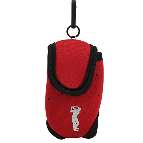 xctopest Mini-Ball-Taillentasche, elastisch, verschleißfest, tragbare Ball-Taillentasche für Golfer (Red) von xctopest