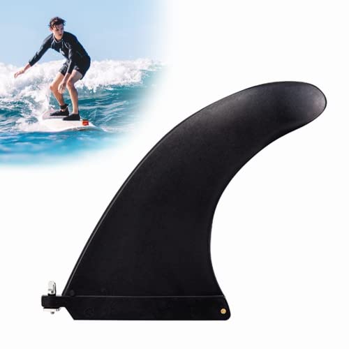 xlwen Removable Surfboard Fin Nylon, SUP Longboard Surfboard Fin, Centre Fin with Screw for Longboards, Surfboard, Inflatable Kayak and SUP Board (Black) (16.5cm) von xlwen