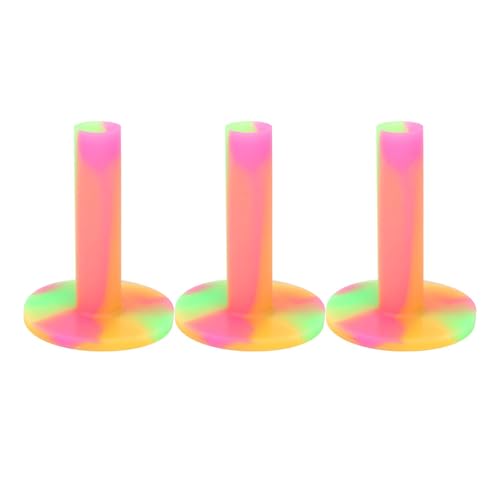 yabaikekeji Gummi-Golf-Tees, Ersatz-Tees, 3 Stück, für Training, Driving Ranges Tees, stabile Bälle, Übung, Gummi, Golf-Tee-Halter von yabaikekeji