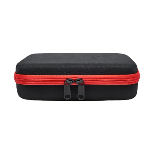 yanwuwa Tragbare Hartschalentasche für Pocket 3 Kameratasche, weiches Futter für Reisen, Zuhause, Kameratasche, schwarz / rot von yanwuwa
