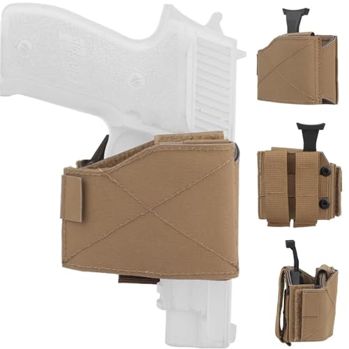 ycahowa Verstellbares Taktisches Molle-Holster, OWB-Nylonholster, Rechtshändiges Kampfgürtelholster for Männer Und Frauen, Universalholster for G17, G19, P320, 9 Mm(T) von ycahowa