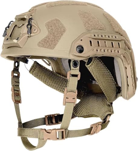 ycahowa for Airsoft-Jagd- Und Taktische Fast SF-Helm-Multicam-Spezialeinsatzhelme(Tan,4PCS-L(56-60cm)) von ycahowa