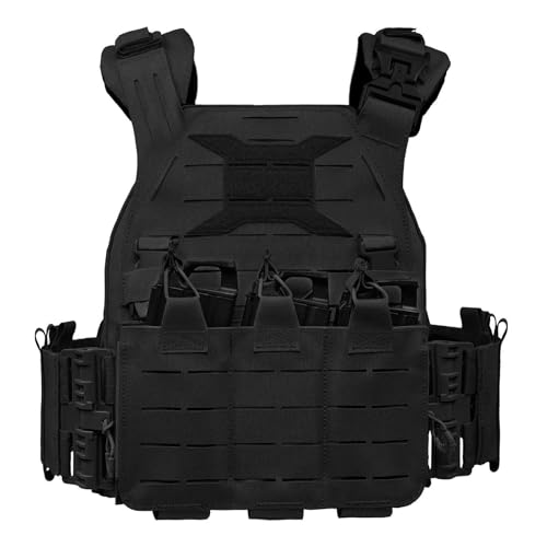 ycahowa for CS-Spiele, Airsoft, Jagd, Wander- Und Feldeinsätze Und Camping, Taktische Weste, Plattenträger, Airsoft-Weste, Brust, Leichte Taktische Weste, Molle-Weste von ycahowa