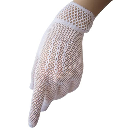 yeeplant Netz-Handschuhe, Vintage-Stil, modisches Fischnetz für Damen, in Handgelenklänge, lässiges und wiederverwendbares hohles Design von yeeplant