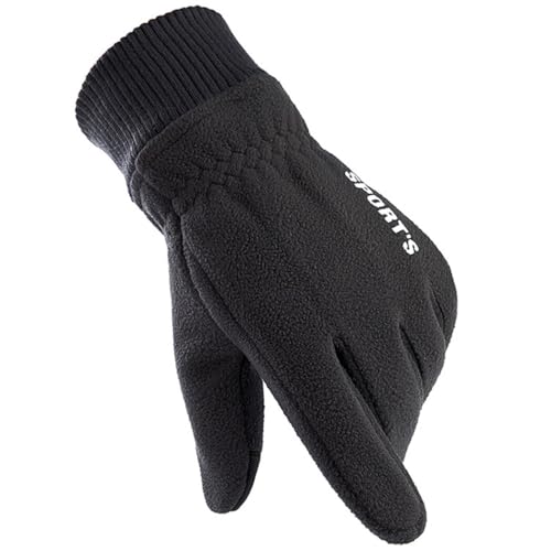 yeeplant Touchscreen-Handschuhe, winddicht, warm, mit elastischen Bündchen, rutschfeste Winter-Polar-Fleece-Handschuhe von yeeplant