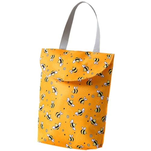 yeeplant Wiederverwendbare Wickeltasche aus Segeltuch – wasserdichte Cartoon-dekorative Reisetasche mit tragbarem Design, multi, Einheitsgröße von yeeplant