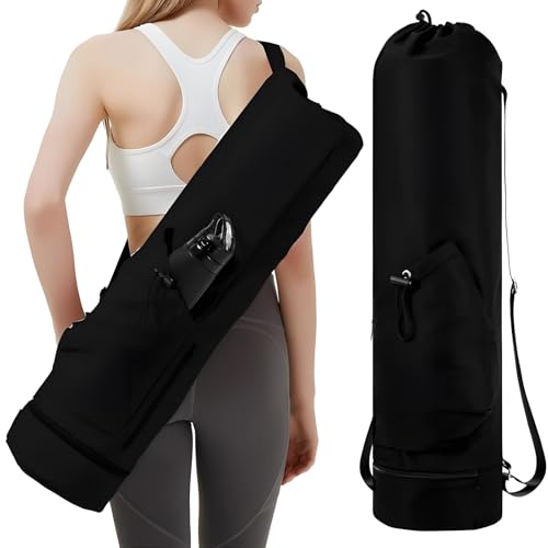 yeeplant Yogamatten-Tragetasche aus Polyester mit verstellbarem Schultergurt, modisch und unverzichtbar für Yoga, 74 x 19 x 19 cm von yeeplant