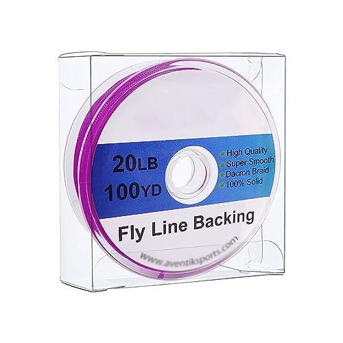 Angelschnur 100YD/91M Dacron geflochtene Angelschnur Fliegenfischen Backing Line for Forellenangeln 20LB/30LB Fischdraht(Purple,30LB) von yixinzi-2024