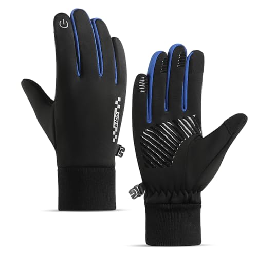yoofun Handschuhe Kinder Winter Warme Winterhandschuhe - Kids Anti-Rutsch Winddicht Laufhandschuhe Fahrradhandschuhe Fleece Wasserabweisend, Radhandschuhe Outdoor Sport, Blau M yoofun Handschuhe Kinder Winter Warme Winterhandschuhe - Kids Anti-Rutsch Winddicht Laufhandschuhe Fahrradhandschuhe Fleece Wasserabweisend, Radhandschuhe Outdoor Sport, Blau M von yoofun