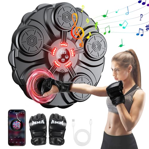 yorraka Music Boxing Machine für Erwachsene - LED Licht Box Wand mit Musik Box Maschine mit Boxhandschuh - Bluetooth Musical Boxmaschine mit Musik mit 9 Einstellbare Geschwindigkeiten für Kinder yorraka Music Boxing Machine für Erwachsene - LED Licht Box Wand mit Musik Box Maschine mit Boxhandschuh - Bluetooth Musical Boxmaschine mit Musik mit 9 Einstellbare Geschwindigkeiten für Kinder von yorraka