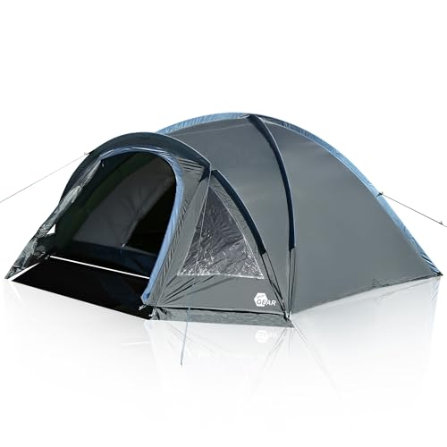 Your GEAR Monza Kuppelzelt für 4 Personen, UV50+, Wasserdicht 3000mm, mit Vorbau, Bodenplane, Fenster, 56 x 20 x 20 cm Your GEAR Monza Kuppelzelt für 4 Personen, UV50+, Wasserdicht 3000mm, mit Vorbau, Bodenplane, Fenster, 56 x 20 x 20 cm von your GEAR