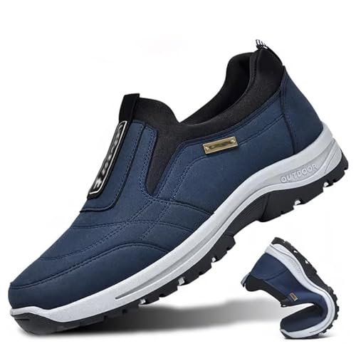 yovont Orthopädische Wanderschuhe von Gotosleeps, Herrenschuhe von Go to Sleeps, Bequeme wasserdichte, atmungsaktive Wanderschuhe für Herren (Blue,47) von yovont