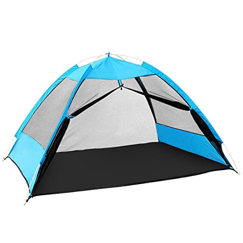 Campingzelt, ultraleichtes Pop-up-Campingzelt, Outdoor-Netzzelt, Strand-Freizeitnetz für 2 Personen (blau, Einheitsgröße) von yudPinn
