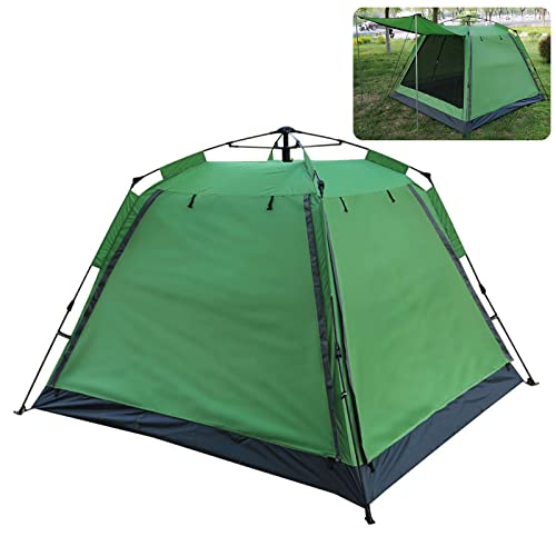 Campingzelt 1-2 Personen Ultraleichtes automatisches Pop-Up-Rucksackzelt Wasserdichtes Familienzelt für Outdoor-Wanderungen und Reisen, Grün von yudPinn