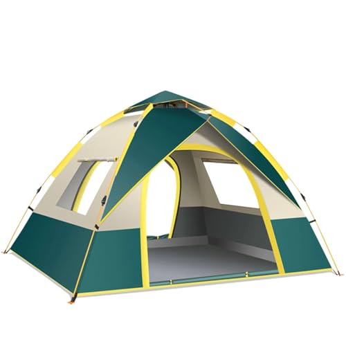 Pop-Up-Zelt für den Außenbereich, sofortiger automatischer Sonnenschutz, Campingzelt, Sonnenschutz, Schatten, kompatibel mit 1–2 Personen/3–4 Personen, Wandern, Reisen (Grün, 1 2 Personen, Einheitsgr von yudPinn