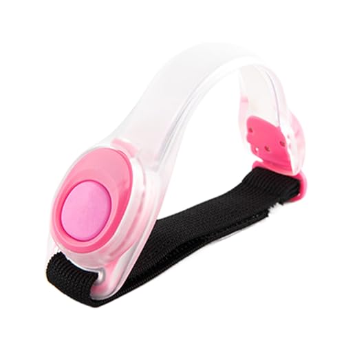 yuhlkopm Bleiben Sie sicher mit dem hochreflektierenden LED Armband für Nachtläufe und Gehlichter für Nachtläufe. Reflektierende Laufausrüstung, Rosa von yuhlkopm