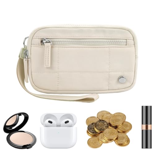 yupeuooe Armband-Geldbörse, Reißverschluss-Geldbörse,Tragbare Clutch-Geldbörse - Kleingeldhalter, Telefon-Organizer, Münzgeldbörse mit Reißverschluss für Reisen, Einkaufen, Pendeln von yupeuooe