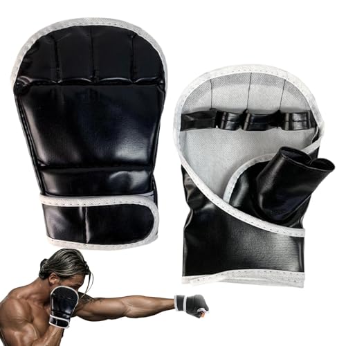 -Handschuhe Halbfinger,-Sparring-Handschuhe - Halbfinger-Boxhandschuhe mit offener Comfortable | Sparringshandschuhe für das Muay-Thai-Kampfsporttraining von yztju