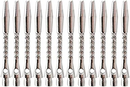 zalati Dart Shafts 12pcs Aluminium Legierung Dart Pole Rod mit Standard 2BA Schraubengewinde für Darts Zubehör 45mm, Silber zalati Dart Shafts 12pcs Aluminium Legierung Dart Pole Rod mit Standard 2BA Schraubengewinde für Darts Zubehör 45mm, Silber von zalati