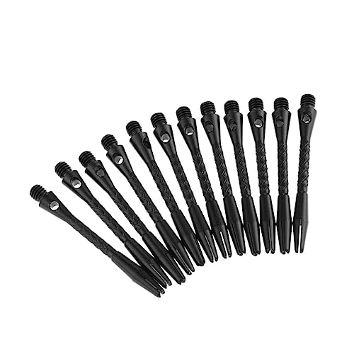 zalati Dart Shafts 12pcs Aluminiumlegierung Dart Pole Rod mit Standard 2BA Schraubengewinde für Darts Zubehör 45mm, schwarz zalati Dart Shafts 12pcs Aluminiumlegierung Dart Pole Rod mit Standard 2BA Schraubengewinde für Darts Zubehör 45mm, schwarz von zalati