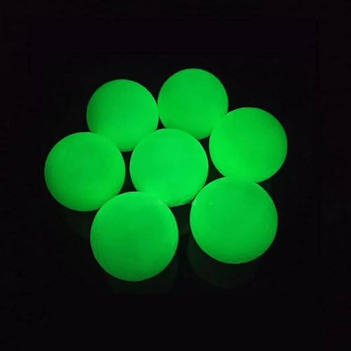 zalati Glow in den dunklen Golfbällen 12pcs Glow Golf Balls Solar Sonnenlicht Absorption für Wiederverwendung mit Leucht, KEINE LED von zalati