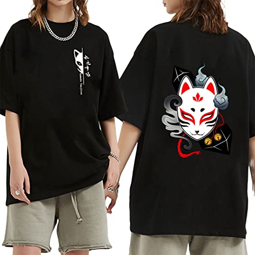 zhedu Demon Anime T-Shirt Kamado Tanjirou Agatsuma Zenitsu Mode Tops Hashibira Inosuke Sweatshirts Kimetsu No Yaiba Tee (S,Color 03) von zhedu