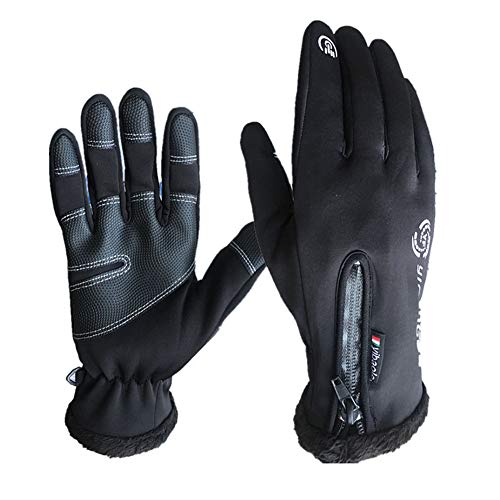 Handschuhe Herren Touchscreen Touch Handschuhe Herren Motocross-Handschuhe Winterhandschuhe für Männer Fahrradhandschuhe Damen Black,X-Large von zhppac