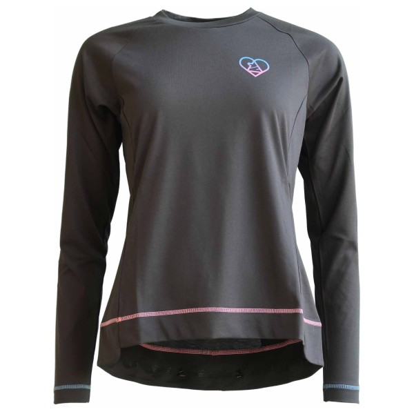 Zimtstern - Women's Pureflowz Eco Shirt L/S - Radtrikot Gr M grau/schwarz von zimtstern