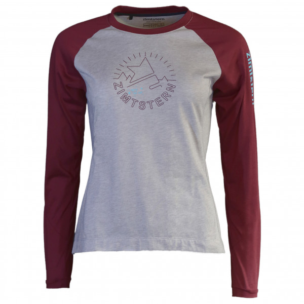 Zimtstern - Women's Pureflowz Shirt L/S - Radtrikot Gr M grau von zimtstern
