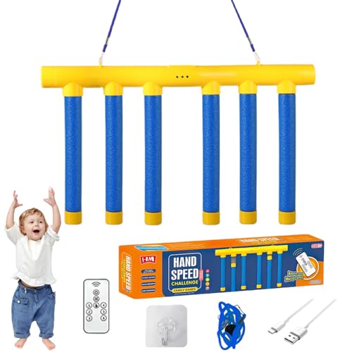 zoocco Catching Sticks Game, Reflex Challenge Game, Hand Speed Challenge Game, Reflex Challenge Game for Adults Kids, Adjustable Speed Reflex Game (B*Blue) von zoocco