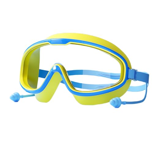 zoocco Continuoeny Goggles, Continuoeny Swim Goggles, Hd Children'S Large Frame Waterproof and Anti-Fog Swimming Goggles (Blue-yellow) von zoocco