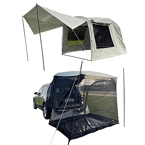 Campingzelt Auto | Camping SUV Zelt | Sonnenschutz Camping | Outdoor Reisezelt Camping Zelt Großer Schatten Raum Zelt Leichtes SUV Zelt Kompaktes Auto Zelt Aufbewahrungstasche Zelt von zwxqe