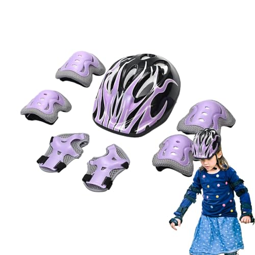 Kids Helmets and Pads Set, Resistant Toddler Knee Pads, Toddler Bikes Helmets, Comfortable Kids Skateboard Helmets, Kids Skateboard Pads, Kids Safety Pads and Helmets, Protective Kids Helmet von zwxqe