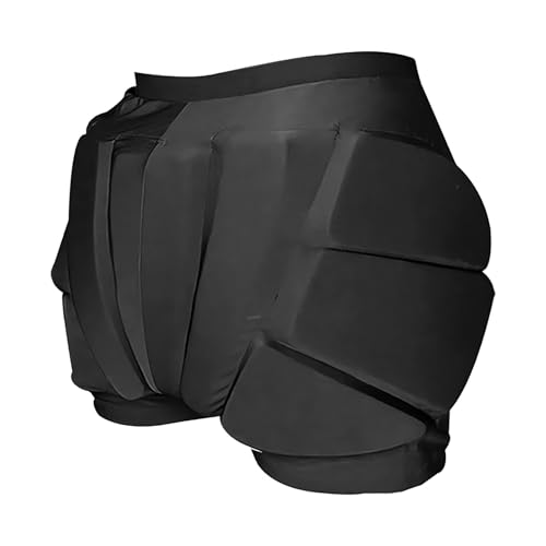 Kinder Hüftschutz Pad Shorts Schützende Hüftpolster Shorts Elastische 3D Snowboard Butt Pad - Gepolsterte Shorts für Schlittschuhlaufen, Rollschuhlaufen, Schutzausrüstung für Gesäß und Hüfte von zwxqe